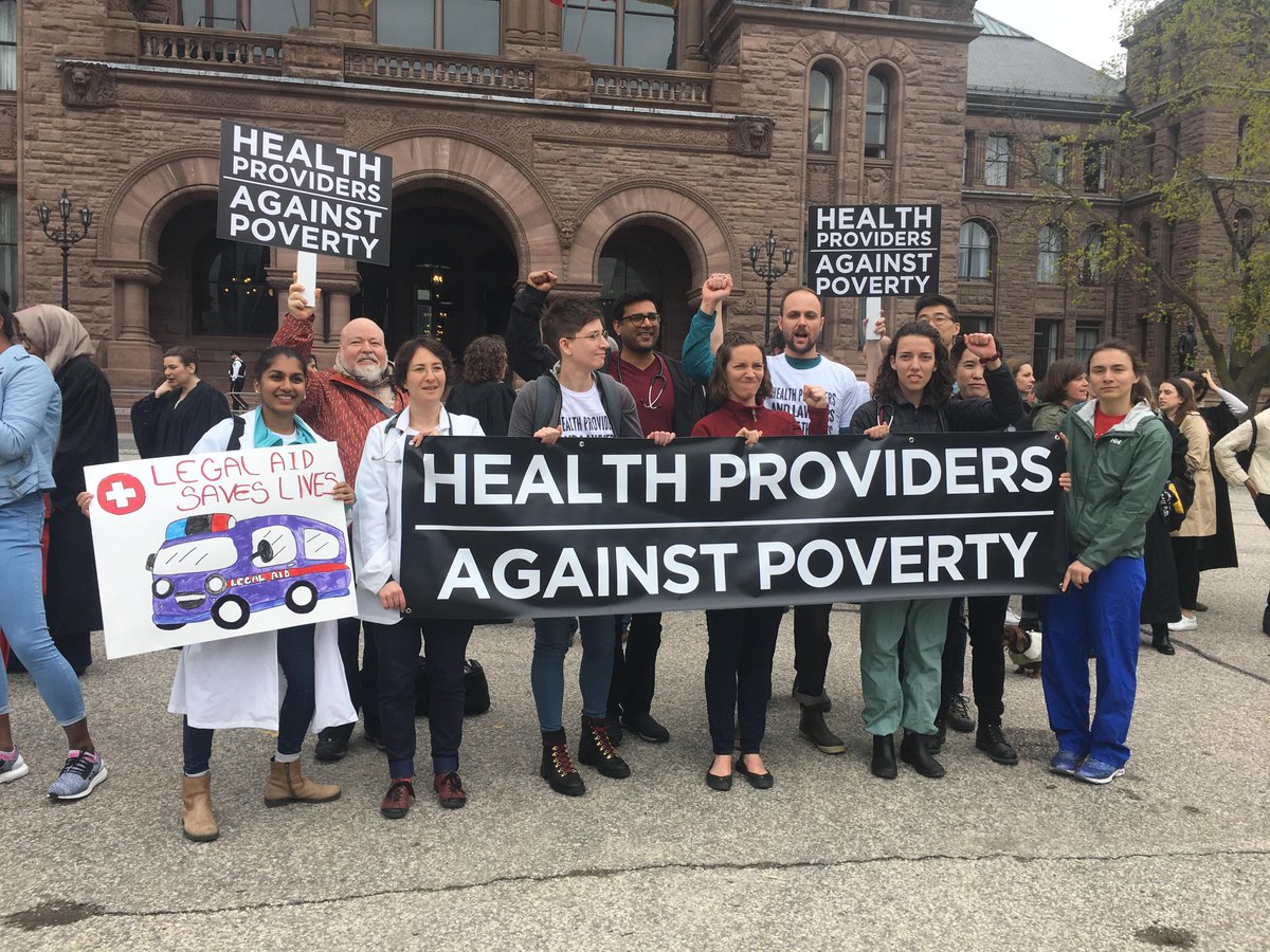Health Providers Against Poverty rally at Queen's Park